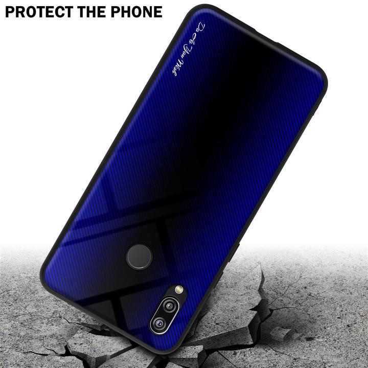 Actual product image Cadorabo TPU Striped Glass Cover (Huawei Nova 3E)