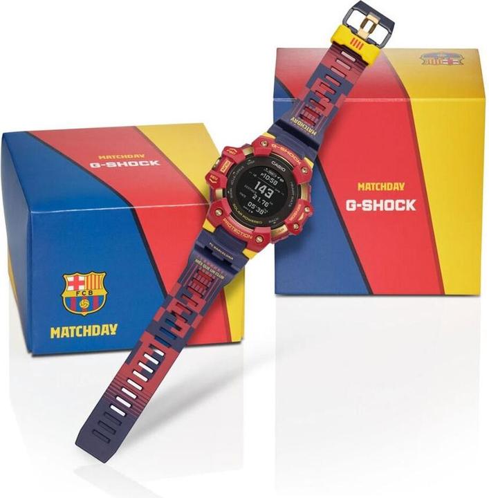Produktbild G-Shock Herrenuhr Casio G-SQUAD - FC BARCELONA MATCHDAY (Ø 55 mm)