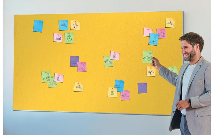 Actual product image Nobo Felt board Impression Pro 1915432 yellow, 87x155cm (Bulletin board, 87 x 155 cm)
