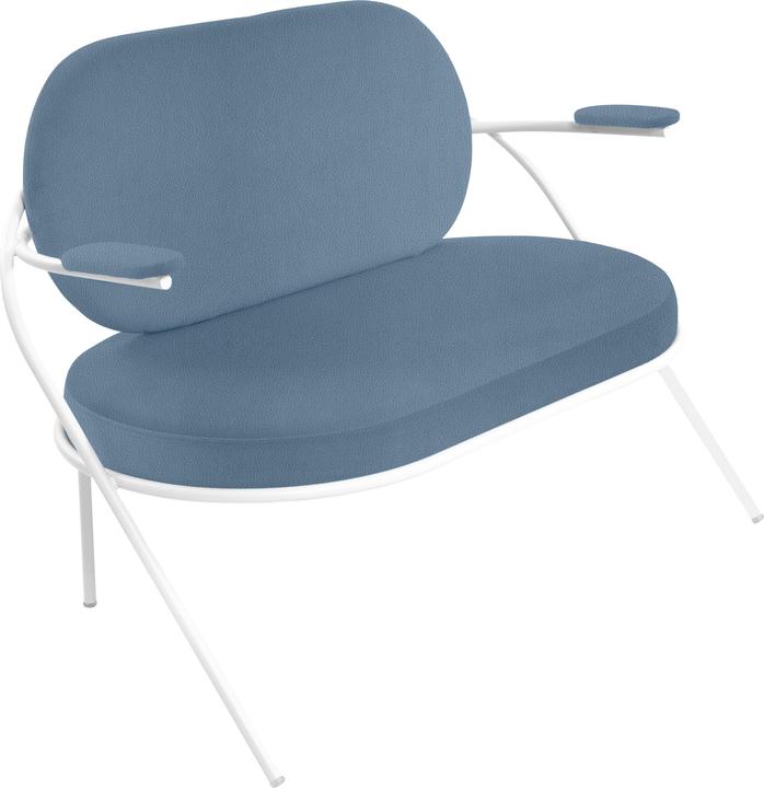 Produktbild Paperflow 2-Sitzer Sofa SATURNE blau weiss Kunstleder