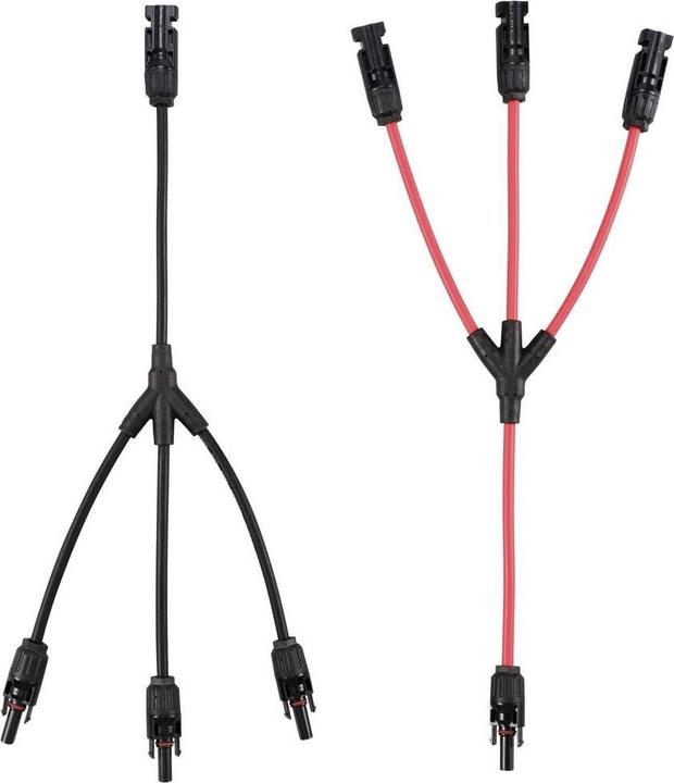 Image du produit Tru Components Je 1x Verteiler Y Solarstecker Stecker auf 3x Buchse + Buchse auf 3x Stecker TC- (Fiche solaire)