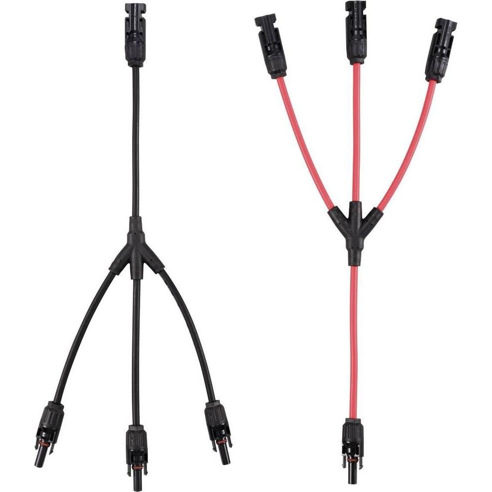 Thumbnail - Tru Components, Zubehör Solarenergie, Je 1x Verteiler Y Solarstecker Stecker auf 3x Buchse + Buchse auf 3x Stecker TC- (...