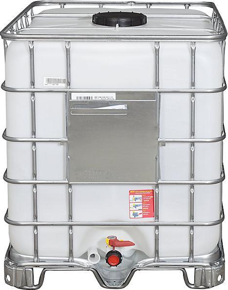 Actual product image kaiserkraft RECOBULK IBC container, on steel skid pallet, NW 225 / NW 50.