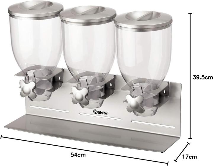 Actual product image Bartscher Cereal dispenser 3-fold 500379