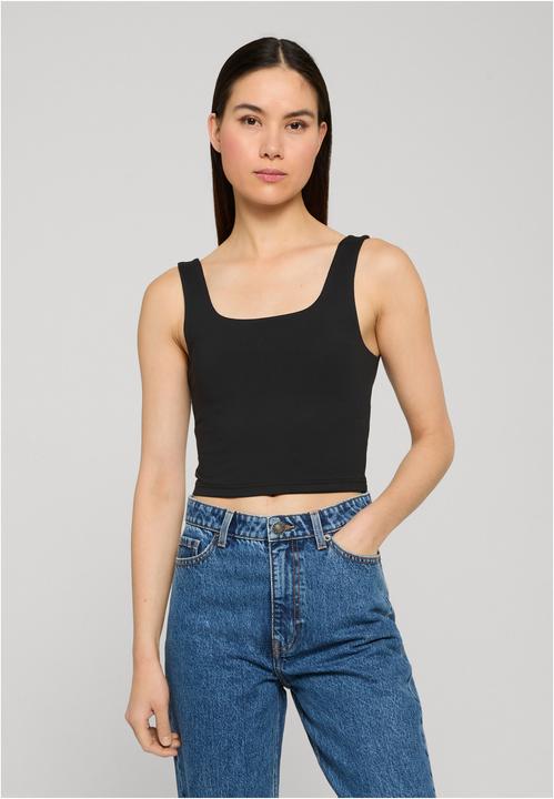 Produktbild Urban Classics Ladies Cropped Polyamide Top black M (M)