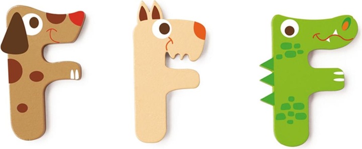 Scratch Wooden letter F (MQ6)