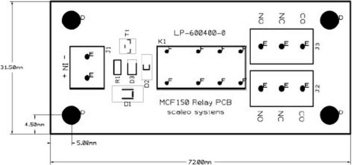 Immagine prodotto Scaleo Systems Scheda relè 1 pz. VV-600400-0-C 2 contatti di scambio