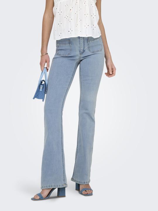 Produktbild Only ONLWAUW Hohe Taille Ausgestellt Jeans Flared fit jeans (32)