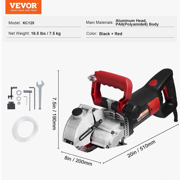 Actual product image Vevor Electric Wall Router (Grooving cutter)