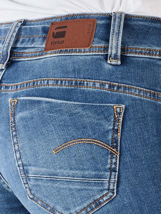 Produktbild G-Star Midge Zip Mid Straight Jeans medium indigo aged (W27/L28)