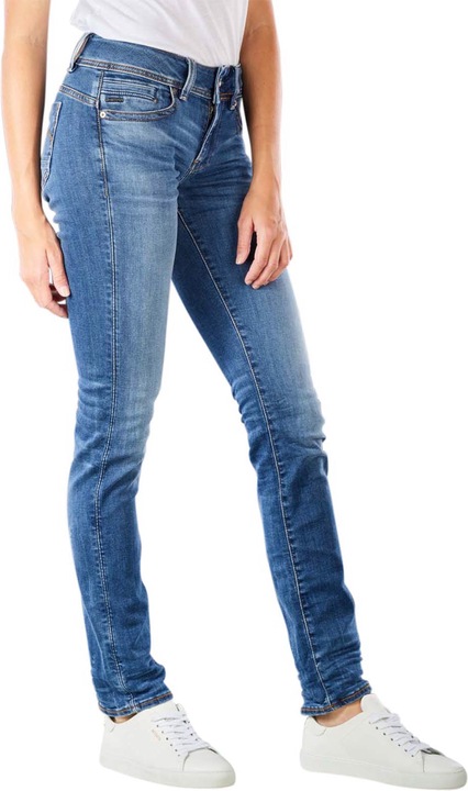 Immagine prodotto G-Star Midge Zip Mid Straight Jeans medio indaco invecchiato (W33/L32)