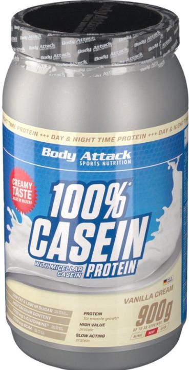 Produktbild Body Attack 100 % Casein Protein (900g Dose) (Vanille, 1 x, 900 g)
