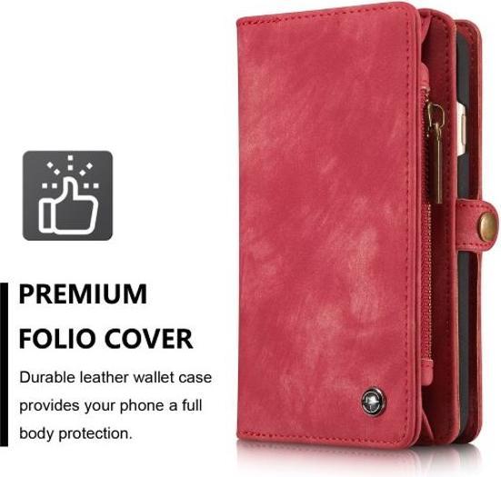 Produktbild Caseme Leder Portemonnaie mit Plastik Hülle (Apple iPhone 7 Plus, Apple iPhone 8 Plus)