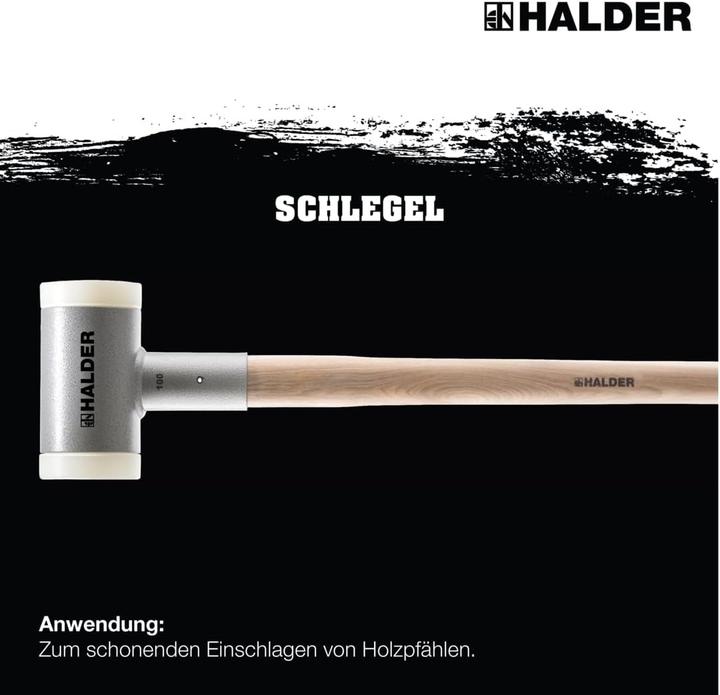 Image du produit Simplex HALDER Fléau, sans rebond, avec manche en hickory, Ø 80 / 3,6 kg, nylon (3600 g)