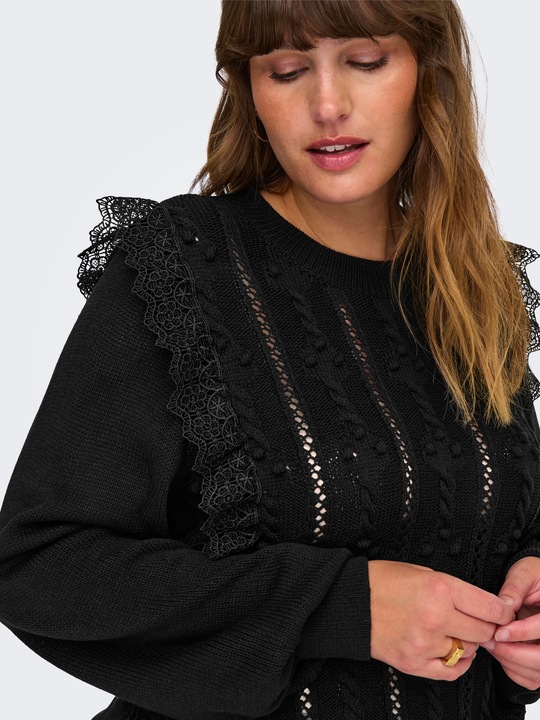 Image du produit Only col rond Curve Pull en maille (S)