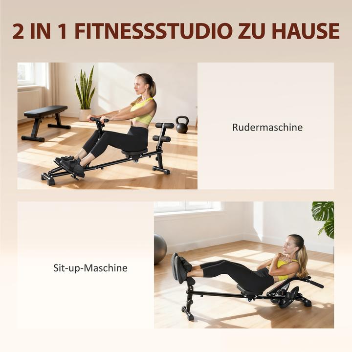 Image du produit SportNow Rudergerät Stahl, Kunststoff Schwarz