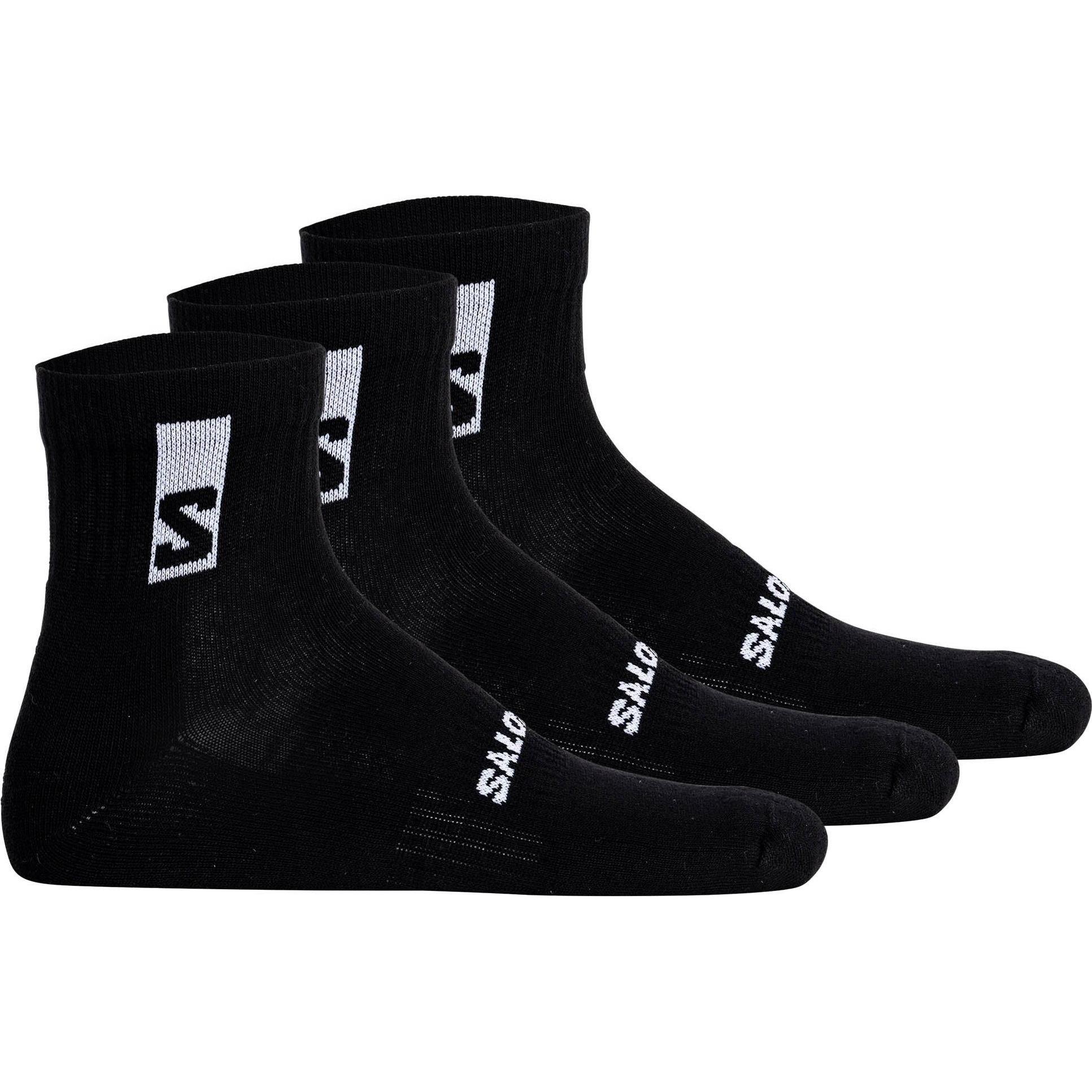 Salomon, Herren, Socken, Everyday Ankle, Schwarz, (3er Pack, 45 - 47)