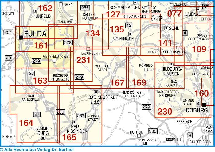 Produktbild Doktor Barthel Karte Hessische Rhön - Wasserkuppe, Fulda, Gersfeld und Umgebung