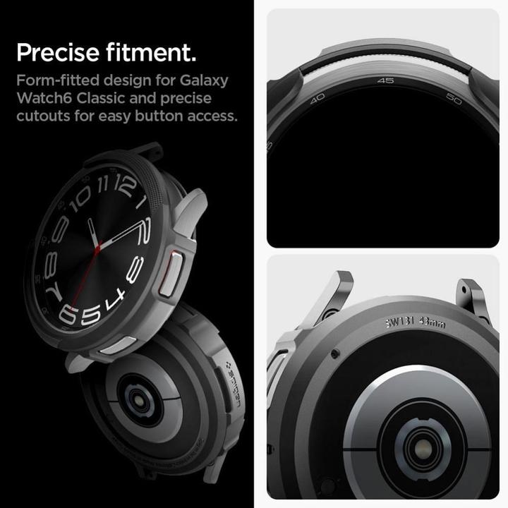 Immagine prodotto Spigen Liquid Air Samsung Galaxy Watch 6 Classic 43 mm nero opaco ACS06395