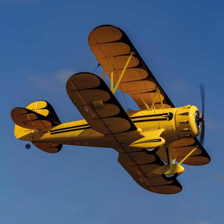 Image du produit E-Flite FLUGZEUG WACO Yellow 550mm EP BNF UMX mit AS3X & SAFE Select