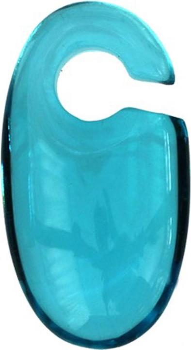 Image du produit Star Piercing Ohrgewicht lang aqua aus Glas (sans laiton, Verre)