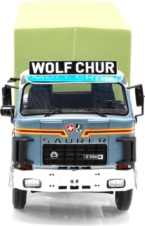 Produktbild AutoCult Saurer D250B Pritsche Plane Peter Wolf Chur