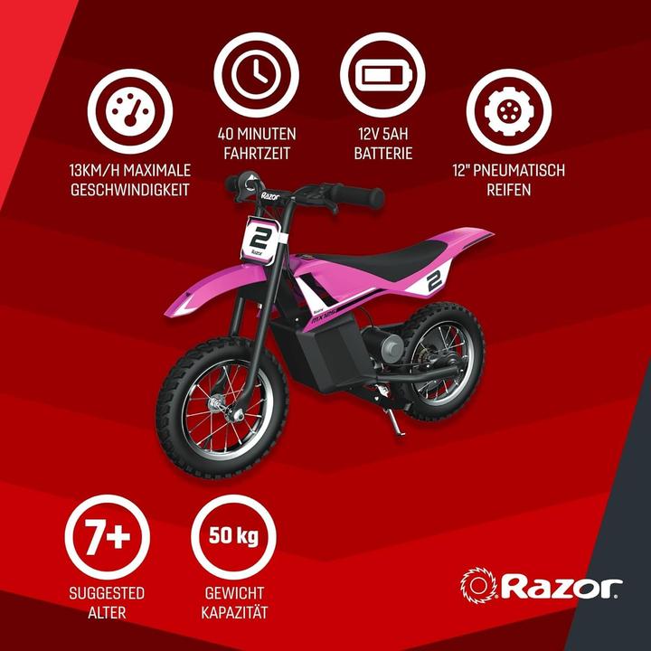 Immagine prodotto Razor Cavalcabile elettrico MX 125 Dirt Rocket rosa (12 V)