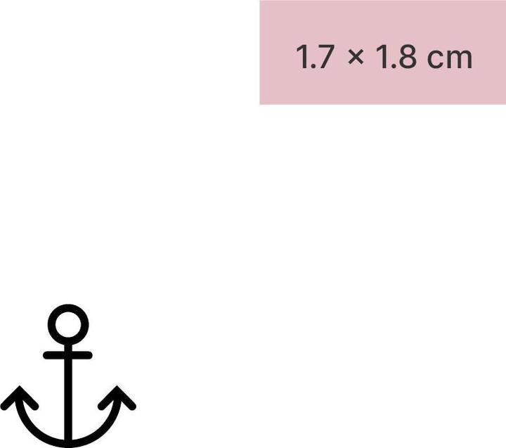 Produktbild minink Temporäres Tattoo – Kleiner Schiffanker