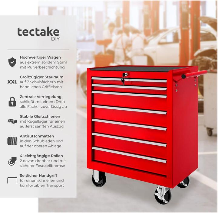 Image du produit tectake Chariot à outils (1 x)