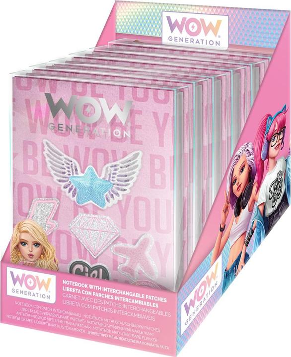 Actual product image Kids Euroswan WOW Notebook with interchangeable patches (Disp.=6) (A5)