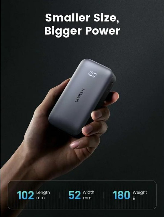Produktbild Ugreen Mini Powerbank (10000 mAh, 30 W, 36 Wh)