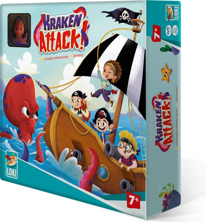 Produktbild Loki Kids 516870 - Kraken Attack!, Brettspiel, für 1-4 Spieler, ab 7 Jahren (Englisch, 1 - 4 Spieler)