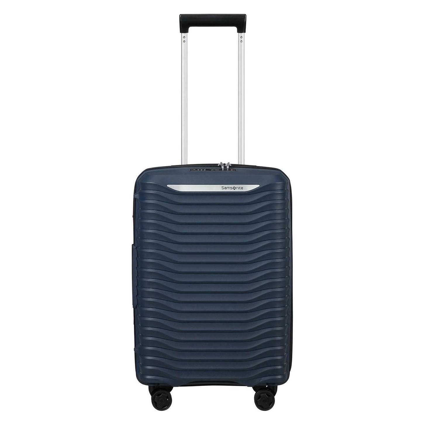 Samsonite, Koffer, Upscape Trolley Mit 4 Rollen Erweiterbar 55cm, Blauw, (39 l)