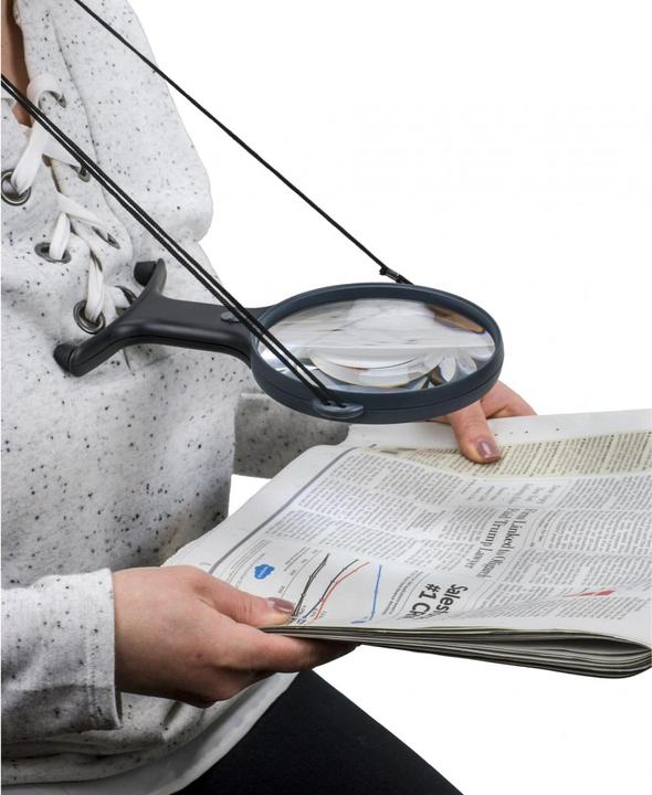 Actual product image Carson Optical HF-66 MagniFree Freehand Magnifier with LED Illumination