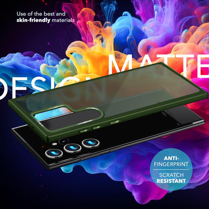 Actual product image Nalia Semi-transparent hybrid cover with protective frame (Samsung Galaxy S24 Ultra)