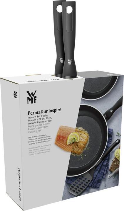 Immagine prodotto WMF Set di padelle con manico PermaDur Inspire (28 cm, Set di pentole e padelle da cucina, Alluminio)