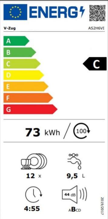 Energy Label V-Zug GS60Vi