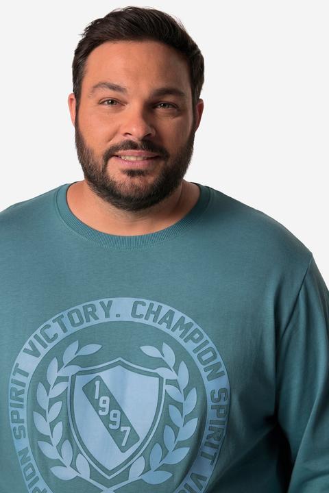 Produktbild Men+ T-Shirt, Langarm, Bauchfit, Druck vorne (XXL)