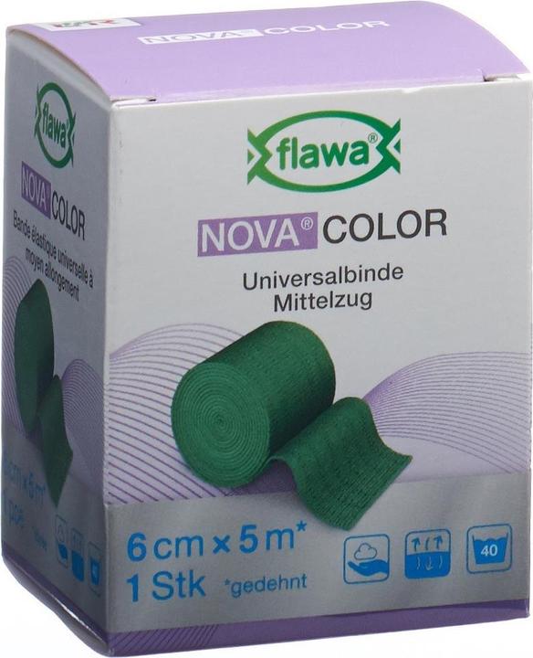 Actual product image Flawa Ideal bandage 6cmx5m green