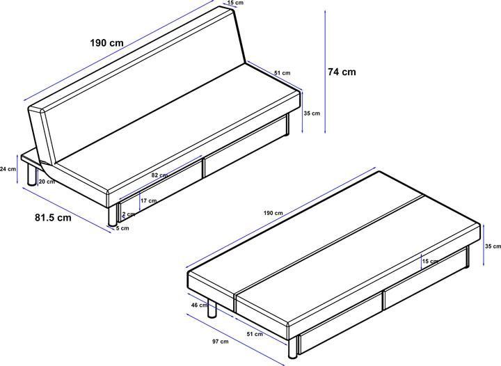 Produktbild Loft 24 Erica (3-Sitzer)