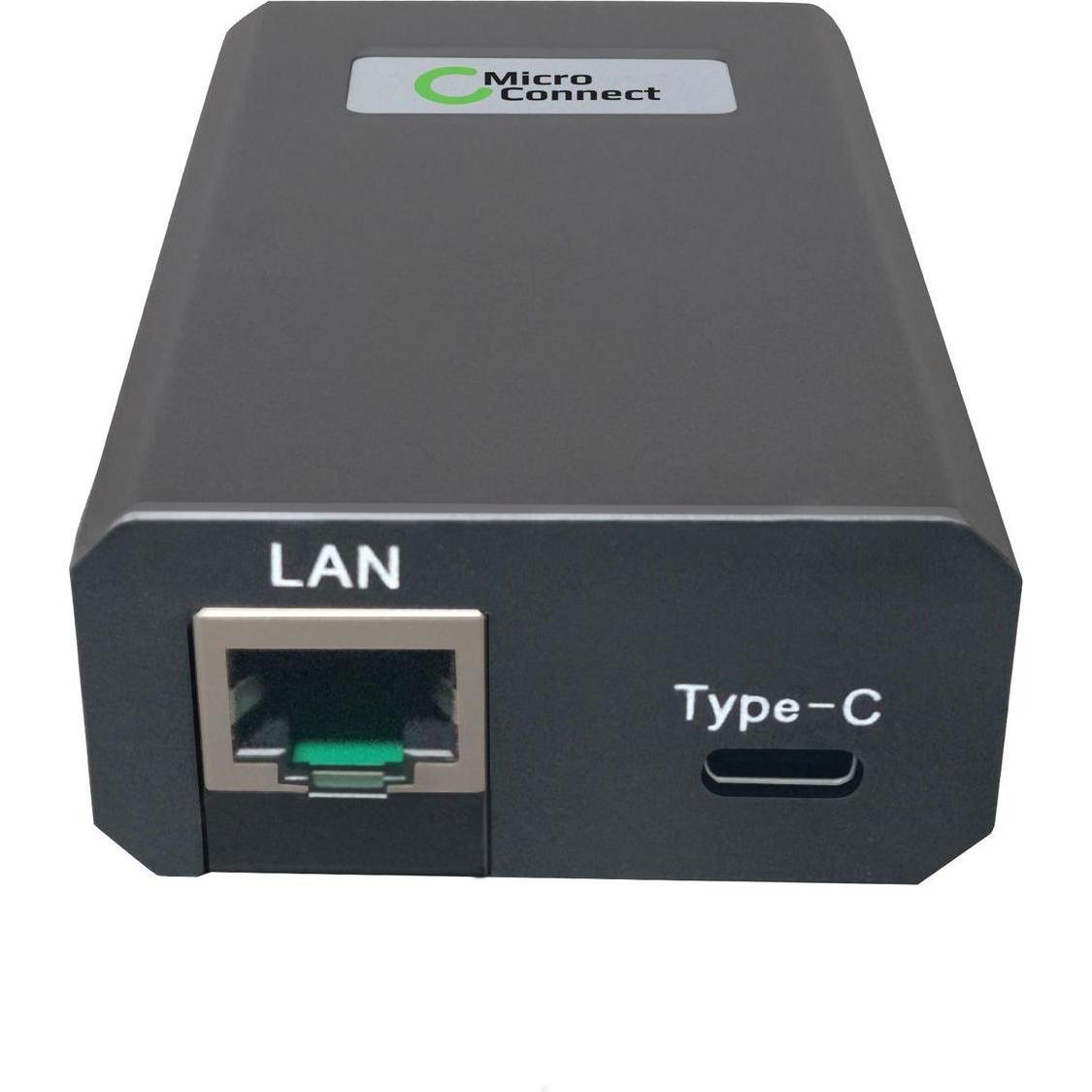 MicroConnect Indoor PoE networking (RJ45 (2x)), Netzwerkadapter, Schwarz
