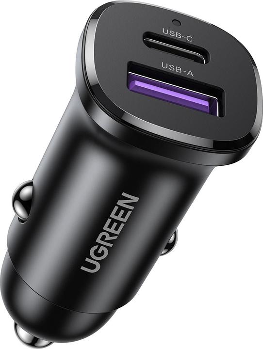 Ugreen EC305 25845 car charger USB-C USB-A 30W - black