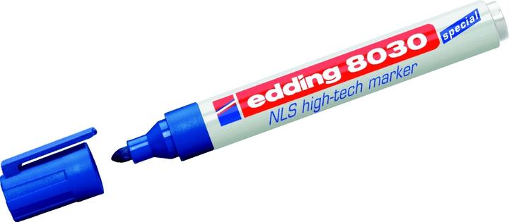 Image du produit Edding Marqueur permanent 8030 NLS high tech, pointe ogive, largeur de trait 3-5mm, bleu