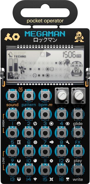 Image du produit Teenage Engineering Synthétiseur PO-128 Mega Man