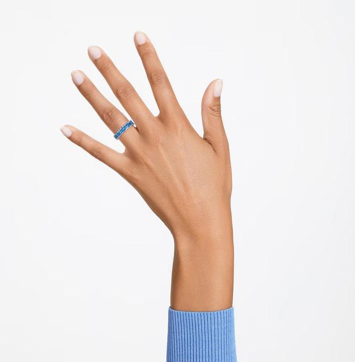 Produktbild Swarovski Matrix Ring Rundschliff Blau (58)