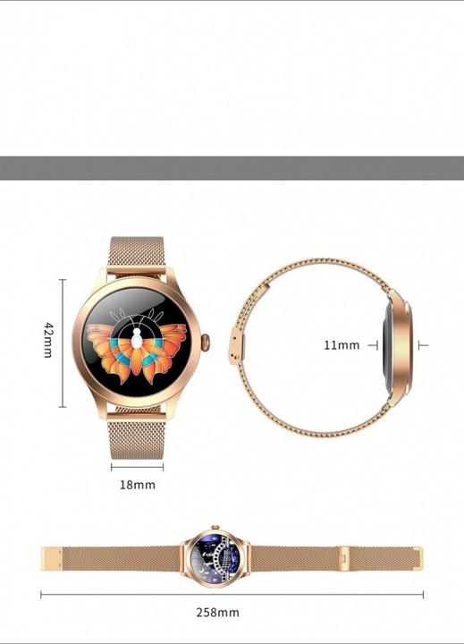 Actual product image Maxcom FW42 GOLD smartwatch / sport watch (1.09") TFT (40 mm)