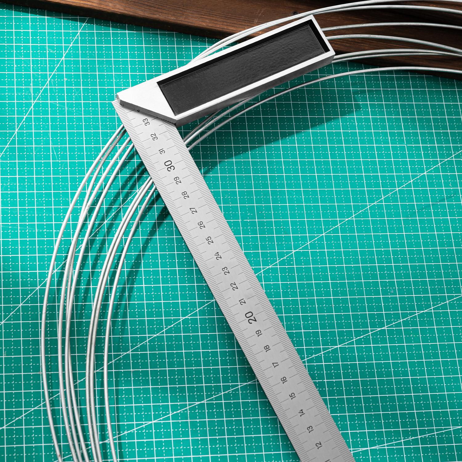 Thumbnail - Deli Tools, Lineal, Steel Angle Ruler EDL302350, 350mm (350 mm)