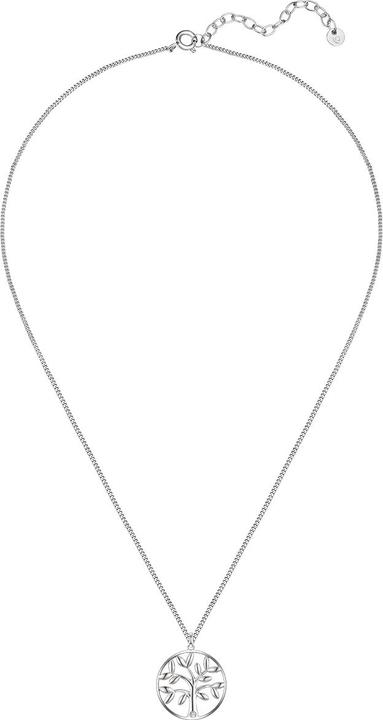 Immagine prodotto Glanzstücke München Donna Albero della Vita in argento sterling con diamanti coltivati in laboratorio Catena base da (Argento sterling rodiato, 40 - 45 cm)