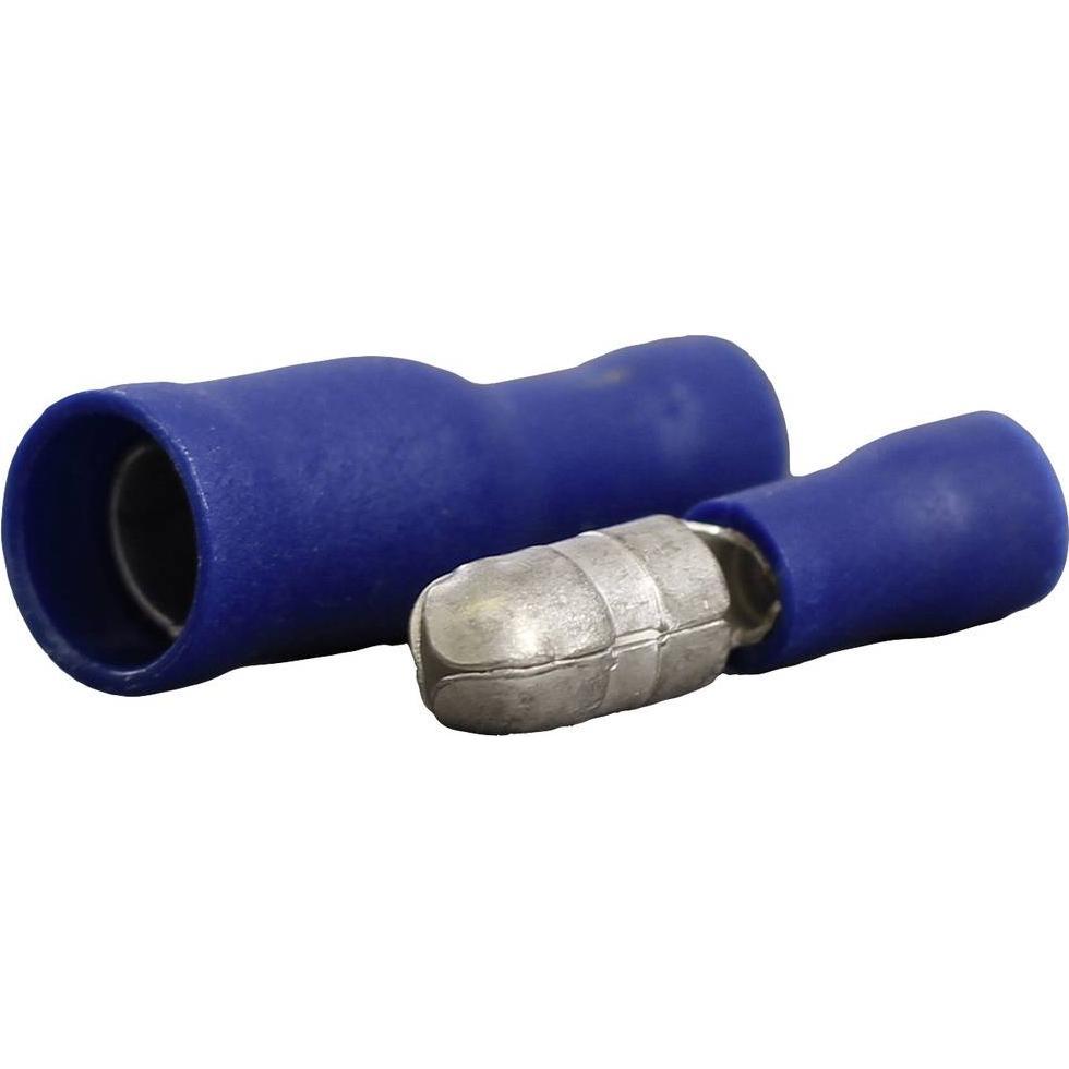 Quadrios 23C492 Rundstecker 1.5 mm² 2.5 mm² Blau 100 St., Elektronikkabel + Stecker, Blau