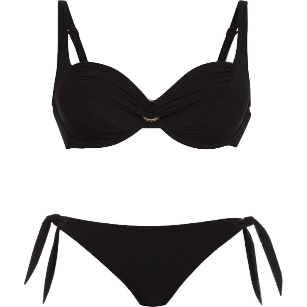 Rosa Faia, Damen, Bikini, Hermine Bikini-Set, Schwarz, (38 G)
